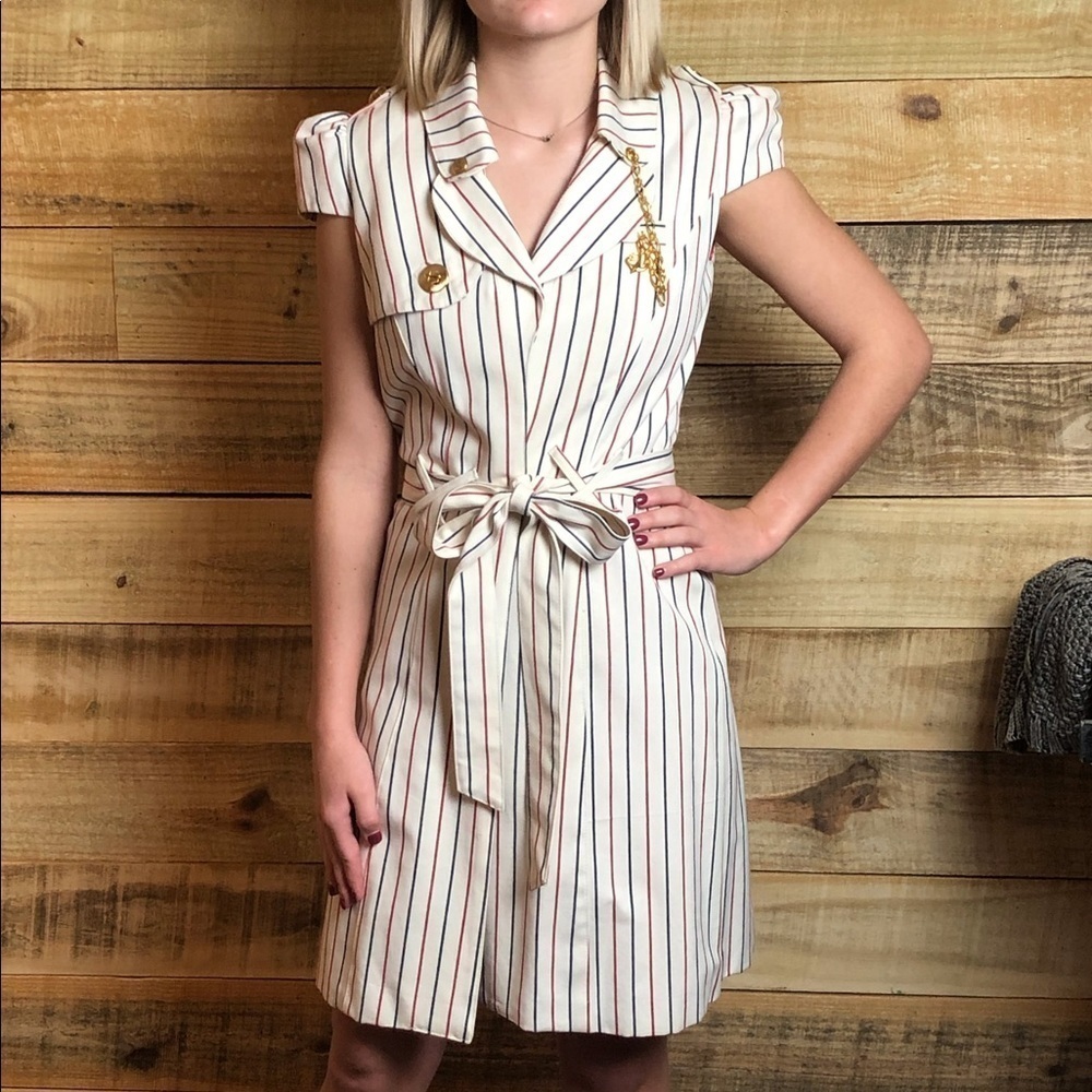 Sailor style wrap dress,Voom by Joy Han, NWOT - Picture 3 of 11